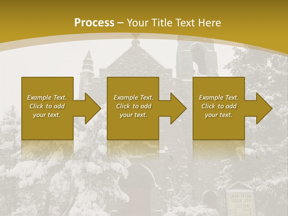 A Church In The Snow Powerpoint Template PowerPoint Template