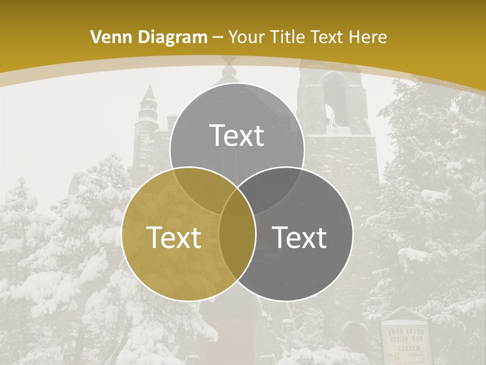 A Church In The Snow Powerpoint Template PowerPoint Template