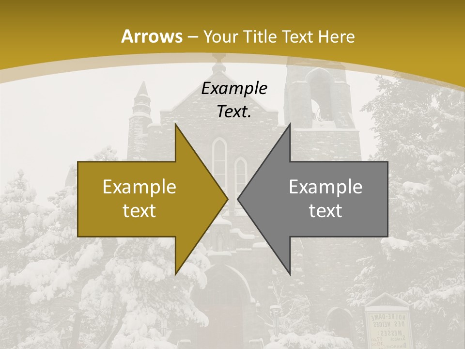 A Church In The Snow Powerpoint Template PowerPoint Template