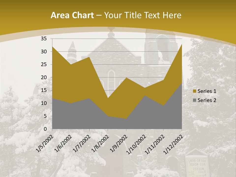 A Church In The Snow Powerpoint Template PowerPoint Template