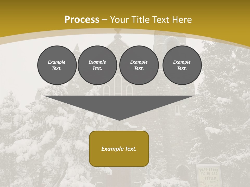 A Church In The Snow Powerpoint Template PowerPoint Template