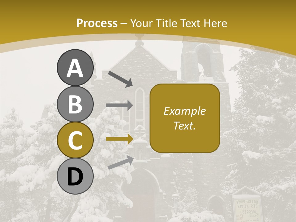 A Church In The Snow Powerpoint Template PowerPoint Template