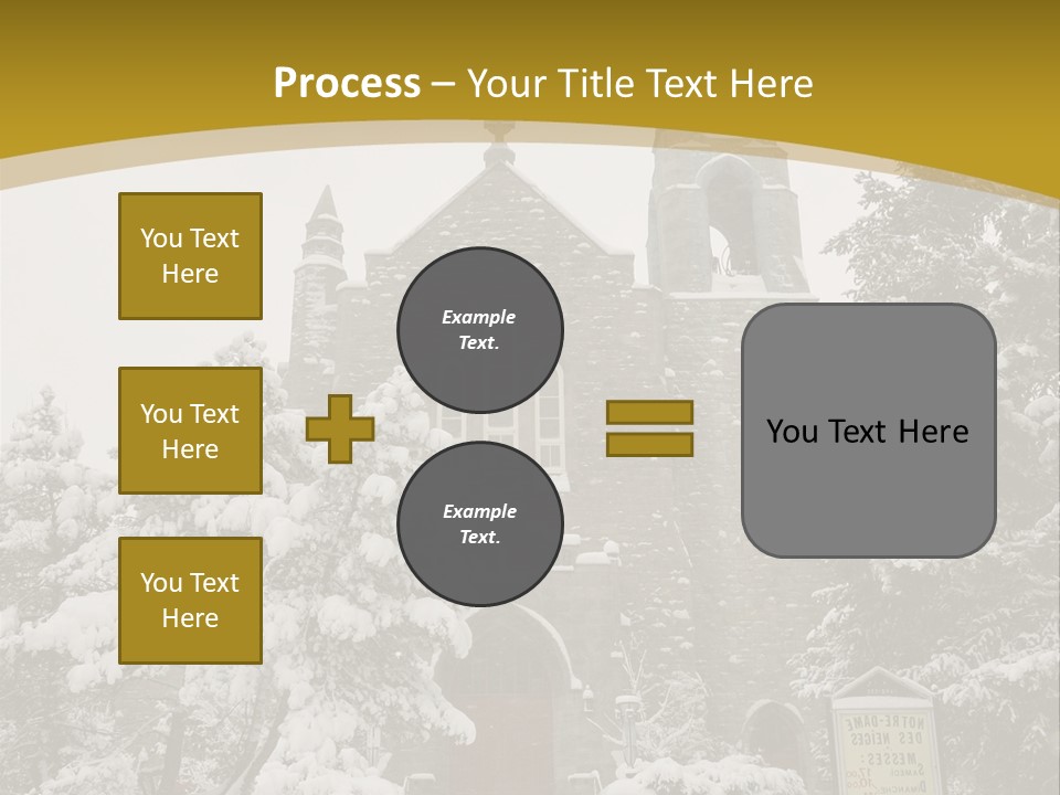 A Church In The Snow Powerpoint Template PowerPoint Template
