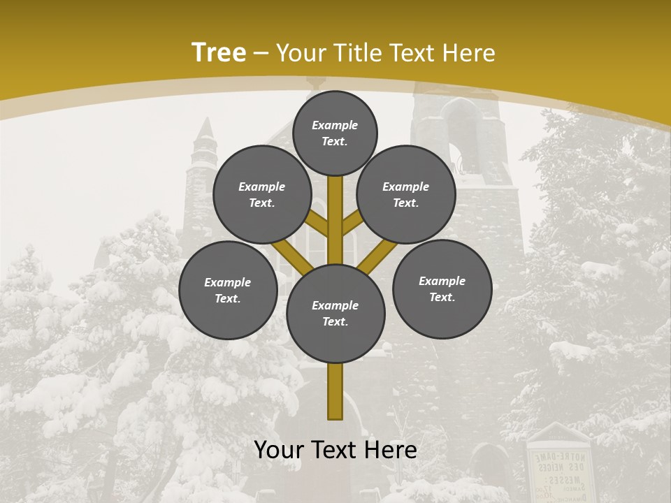 A Church In The Snow Powerpoint Template PowerPoint Template