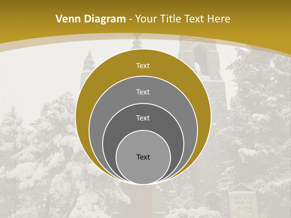A Church In The Snow Powerpoint Template PowerPoint Template