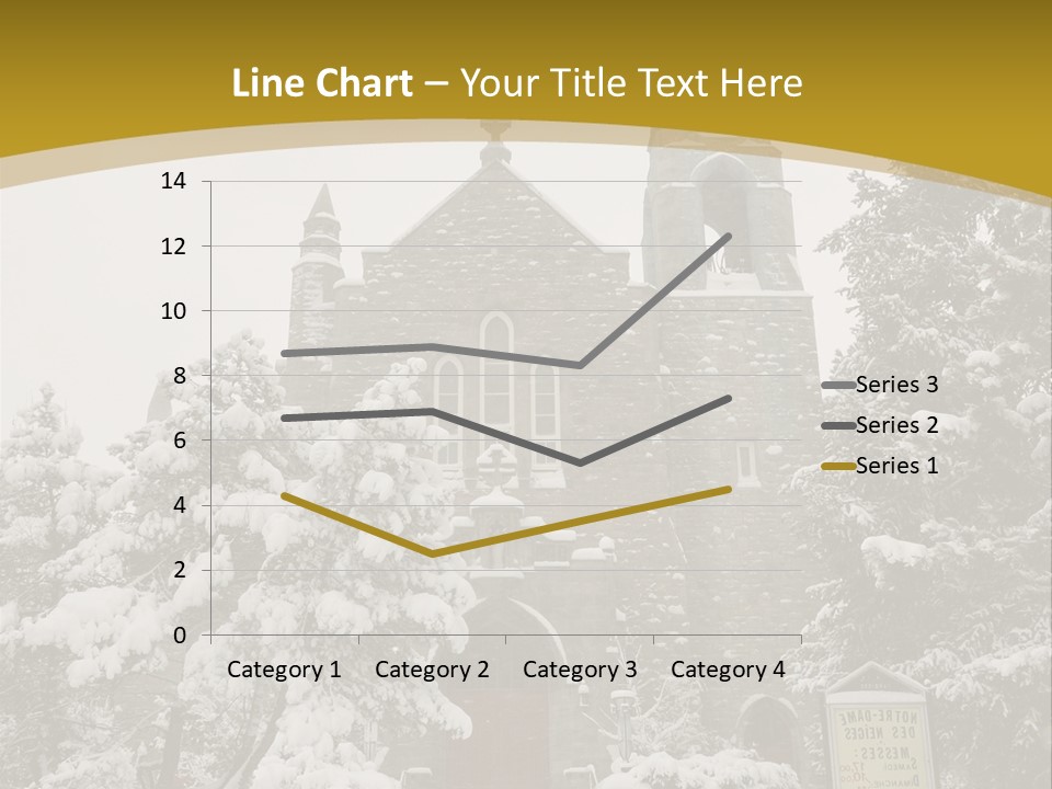 A Church In The Snow Powerpoint Template PowerPoint Template