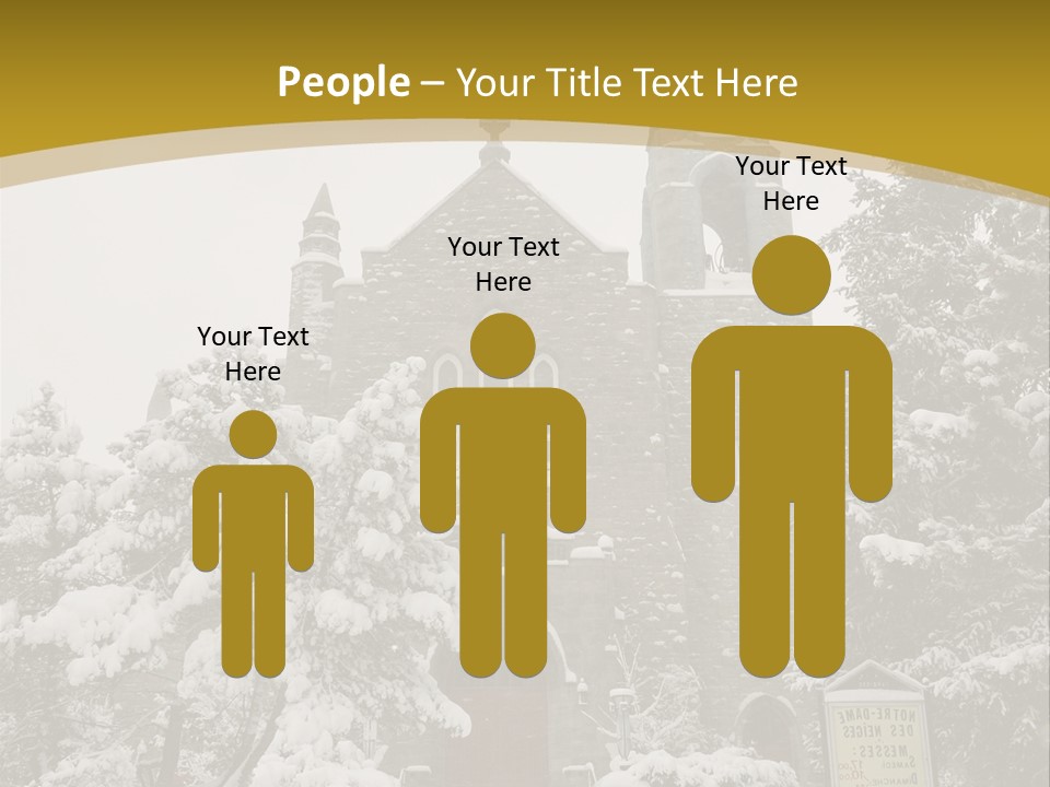 A Church In The Snow Powerpoint Template PowerPoint Template
