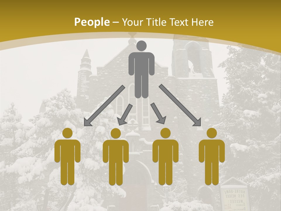 A Church In The Snow Powerpoint Template PowerPoint Template