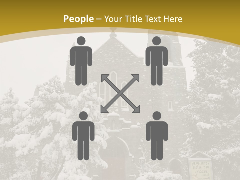 A Church In The Snow Powerpoint Template PowerPoint Template