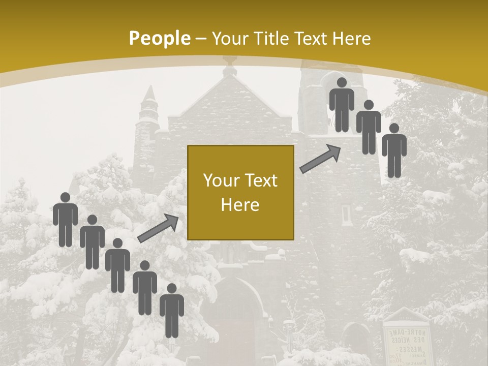 A Church In The Snow Powerpoint Template PowerPoint Template