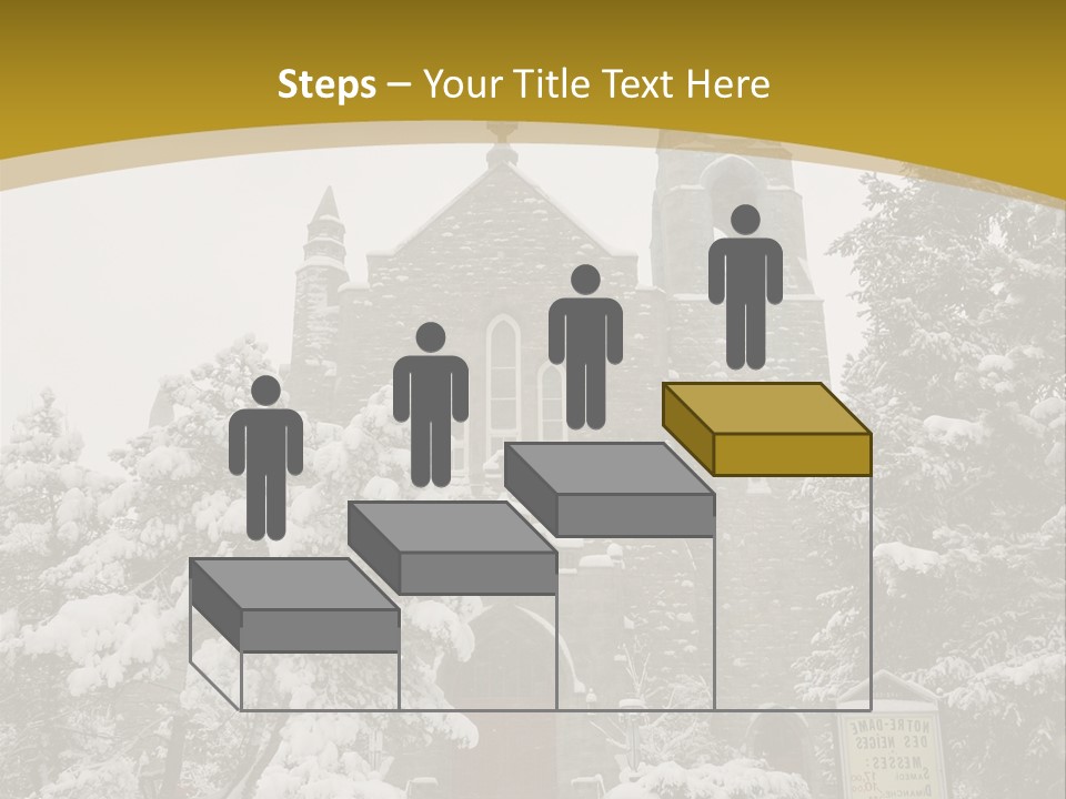 A Church In The Snow Powerpoint Template PowerPoint Template