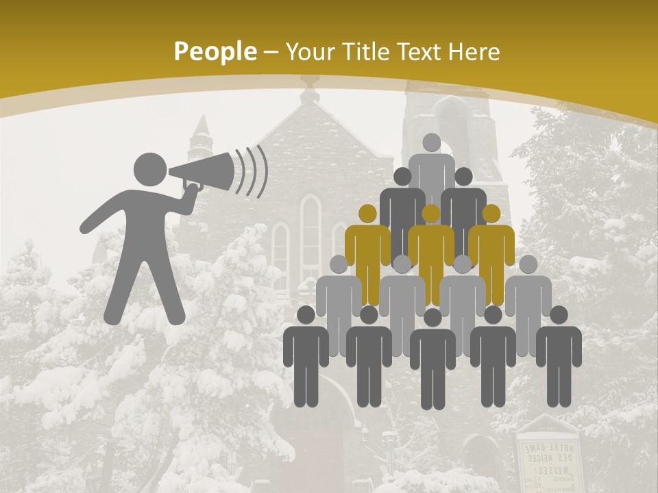 A Church In The Snow Powerpoint Template PowerPoint Template