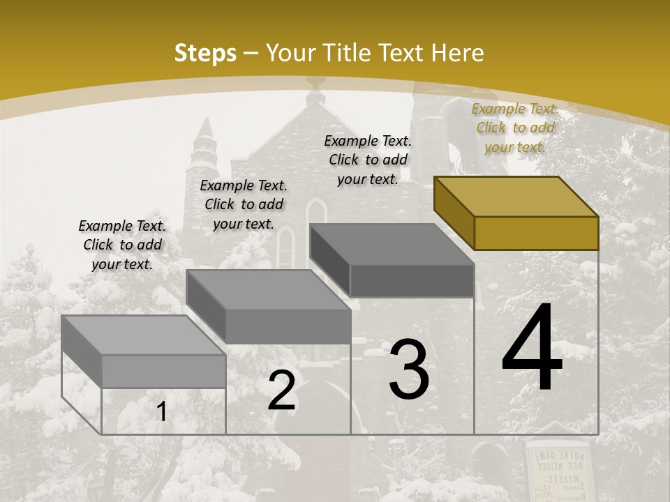 A Church In The Snow Powerpoint Template PowerPoint Template