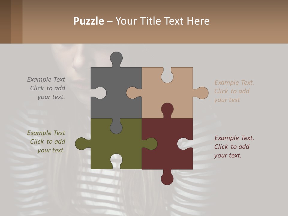 A Young Girl Is Looking At Her Cell Phone PowerPoint Template