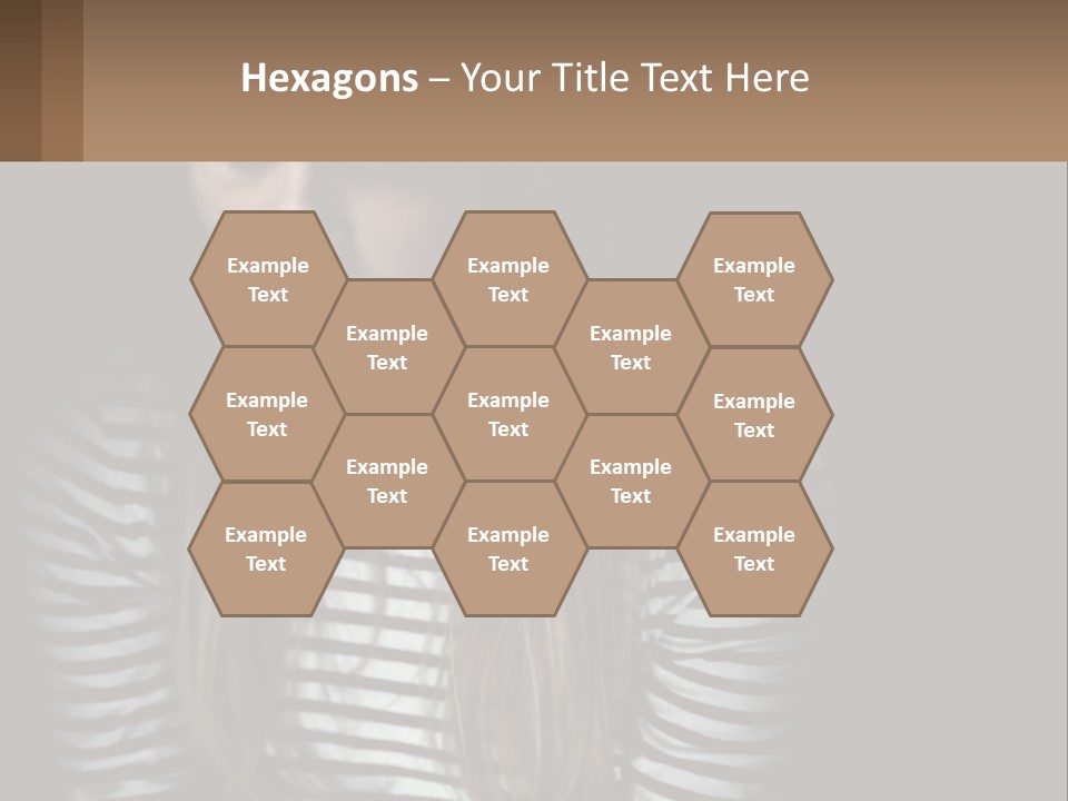 A Young Girl Is Looking At Her Cell Phone PowerPoint Template