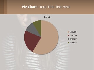 A Young Girl Is Looking At Her Cell Phone PowerPoint Template