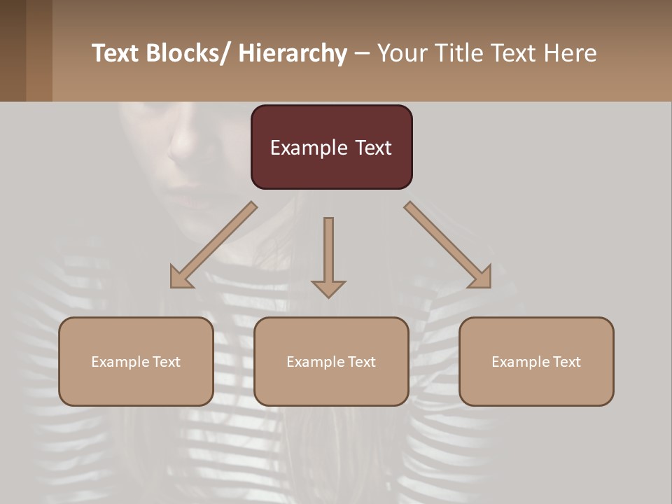 A Young Girl Is Looking At Her Cell Phone PowerPoint Template