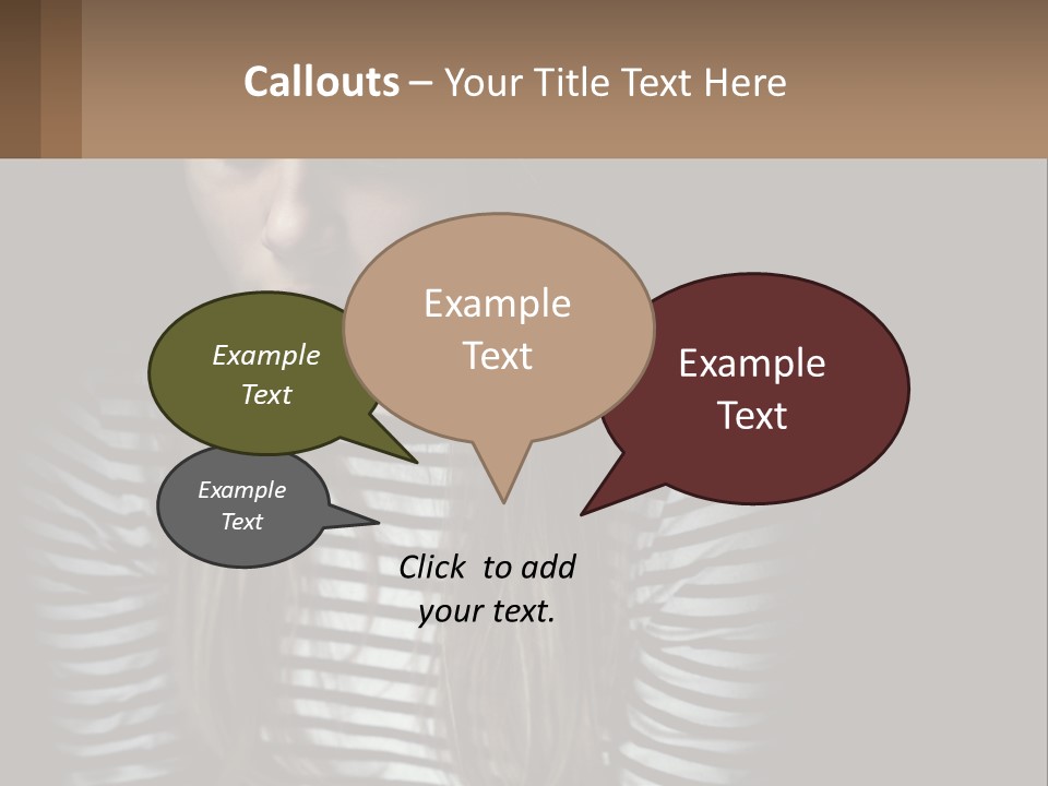 A Young Girl Is Looking At Her Cell Phone PowerPoint Template