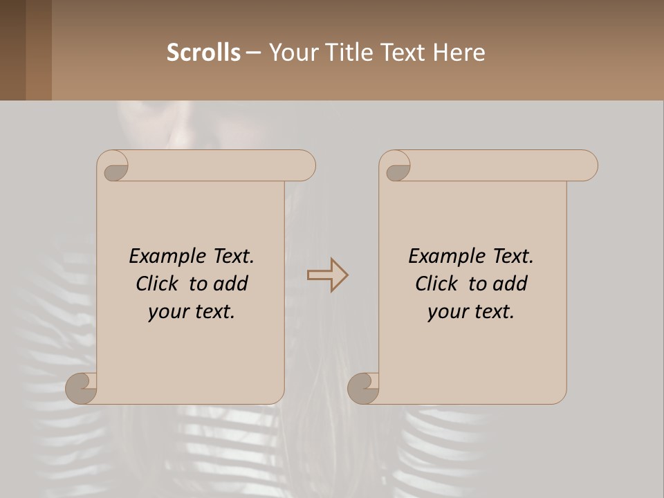 A Young Girl Is Looking At Her Cell Phone PowerPoint Template