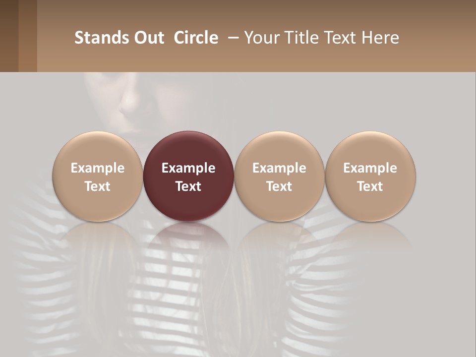 A Young Girl Is Looking At Her Cell Phone PowerPoint Template