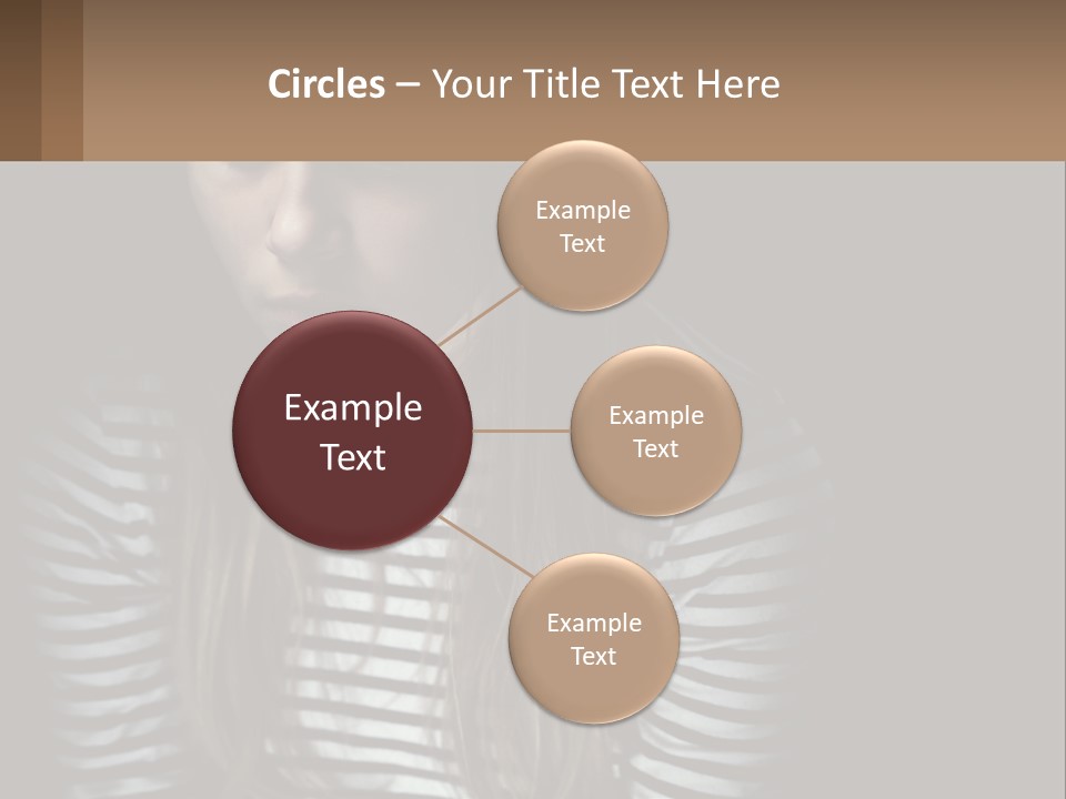 A Young Girl Is Looking At Her Cell Phone PowerPoint Template
