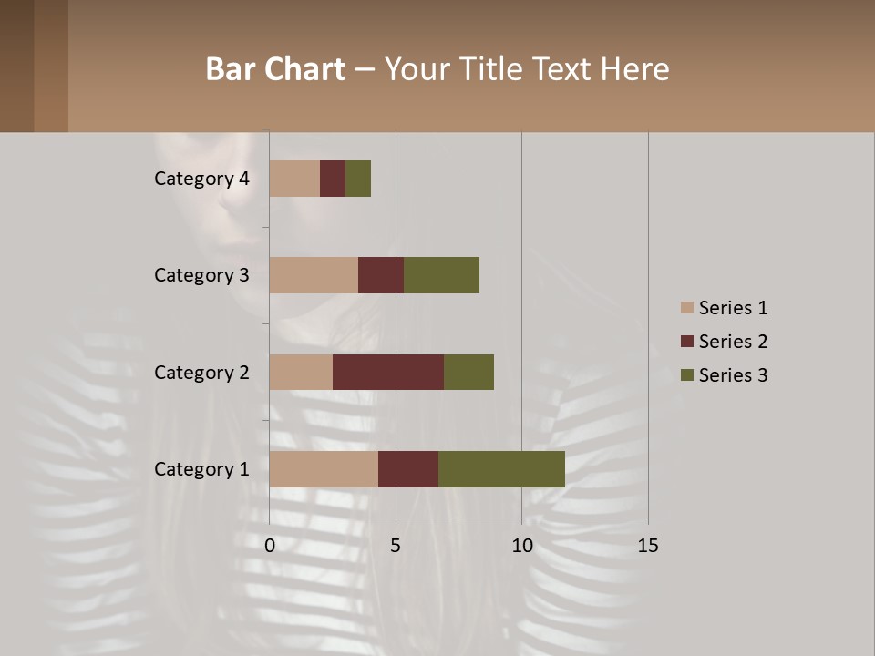 A Young Girl Is Looking At Her Cell Phone PowerPoint Template