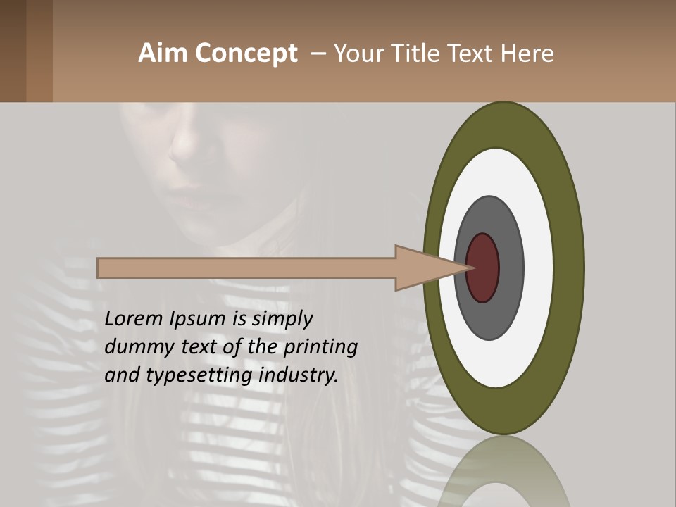 A Young Girl Is Looking At Her Cell Phone PowerPoint Template