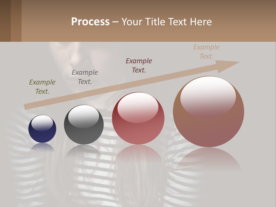 A Young Girl Is Looking At Her Cell Phone PowerPoint Template