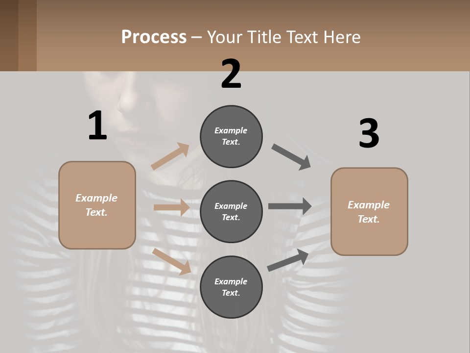 A Young Girl Is Looking At Her Cell Phone PowerPoint Template