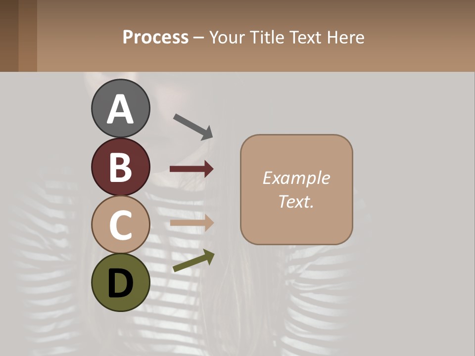 A Young Girl Is Looking At Her Cell Phone PowerPoint Template