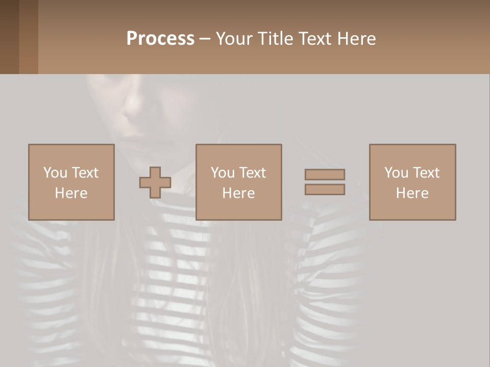 A Young Girl Is Looking At Her Cell Phone PowerPoint Template