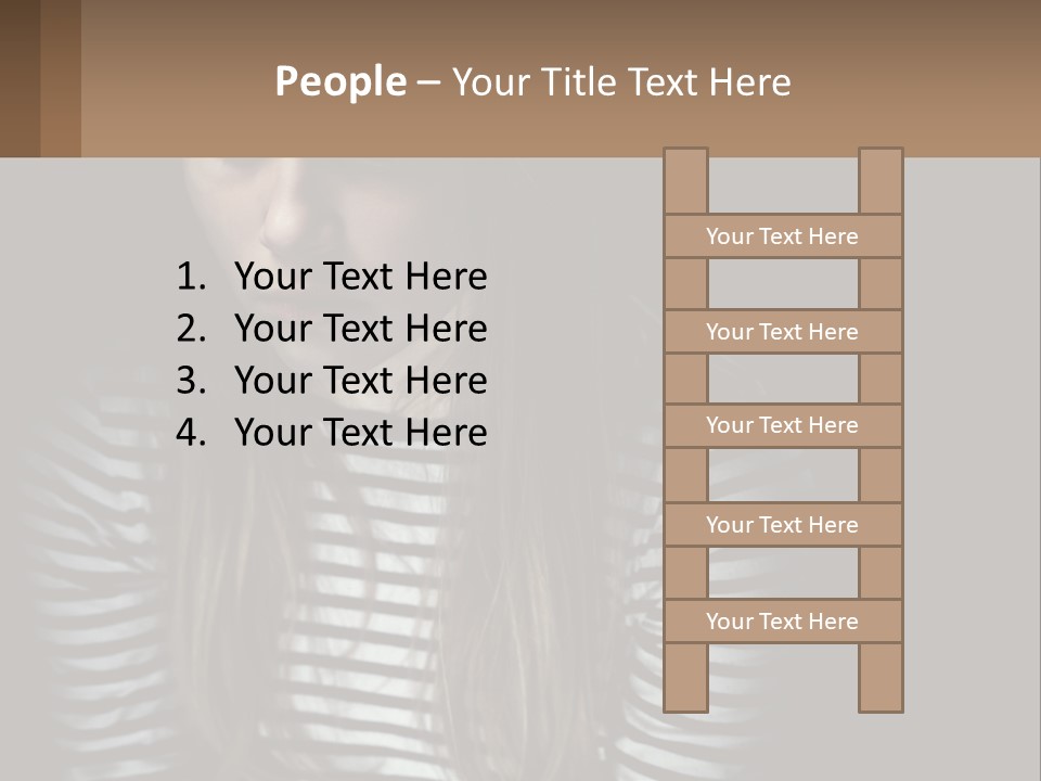 A Young Girl Is Looking At Her Cell Phone PowerPoint Template