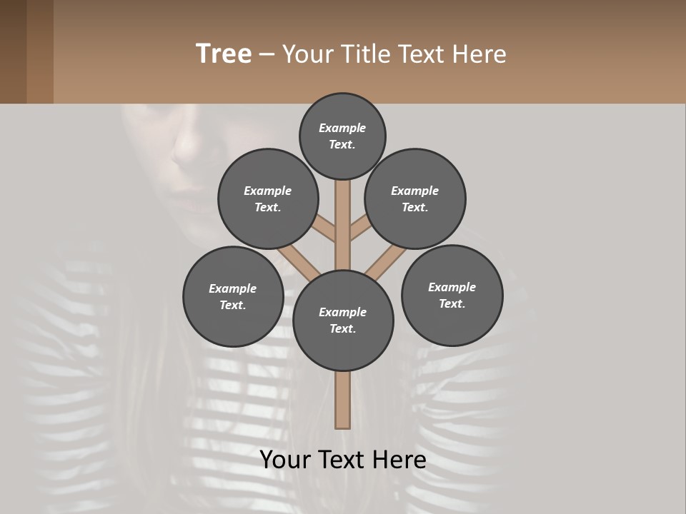 A Young Girl Is Looking At Her Cell Phone PowerPoint Template