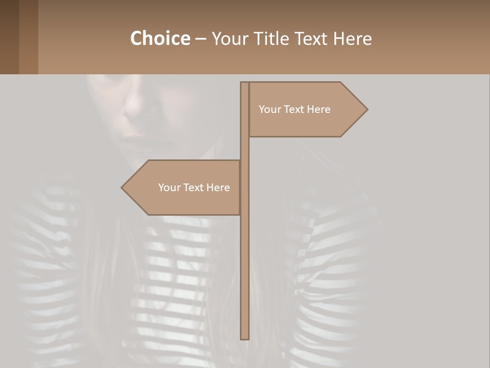 A Young Girl Is Looking At Her Cell Phone PowerPoint Template