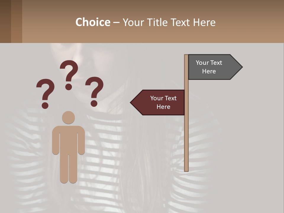 A Young Girl Is Looking At Her Cell Phone PowerPoint Template