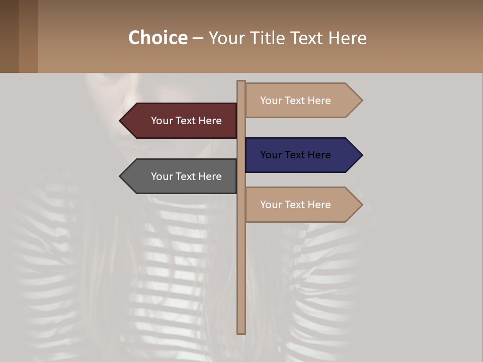 A Young Girl Is Looking At Her Cell Phone PowerPoint Template