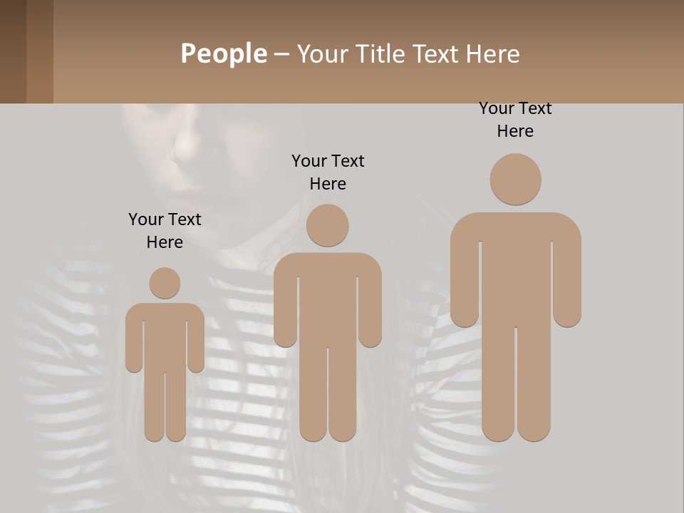 A Young Girl Is Looking At Her Cell Phone PowerPoint Template