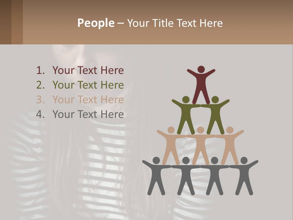 A Young Girl Is Looking At Her Cell Phone PowerPoint Template