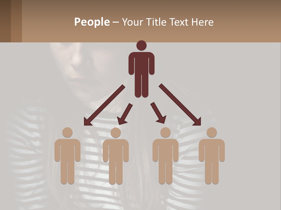 A Young Girl Is Looking At Her Cell Phone PowerPoint Template