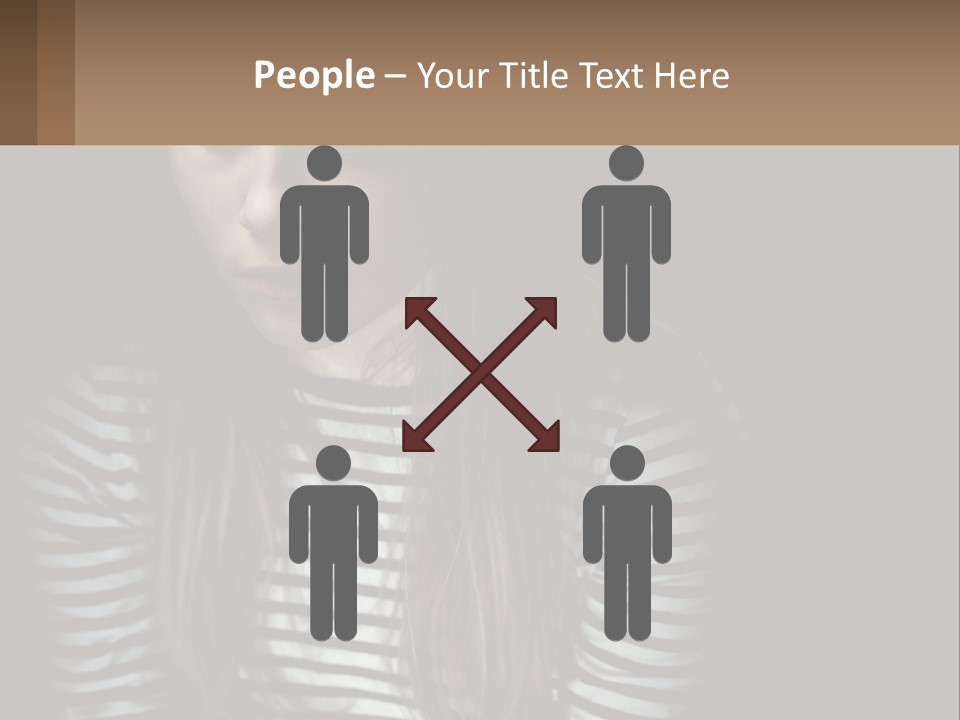 A Young Girl Is Looking At Her Cell Phone PowerPoint Template