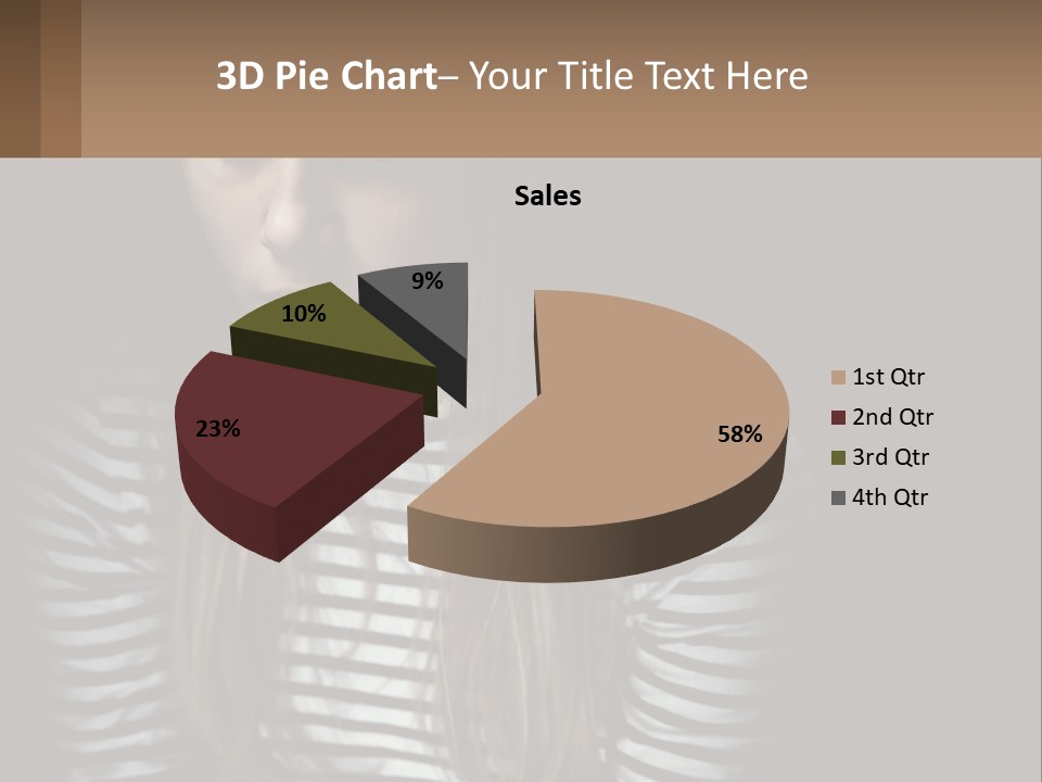 A Young Girl Is Looking At Her Cell Phone PowerPoint Template