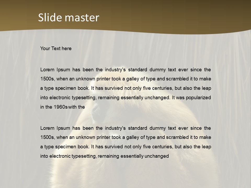 A Monkey Sitting On Top Of A Wooden Post PowerPoint Template