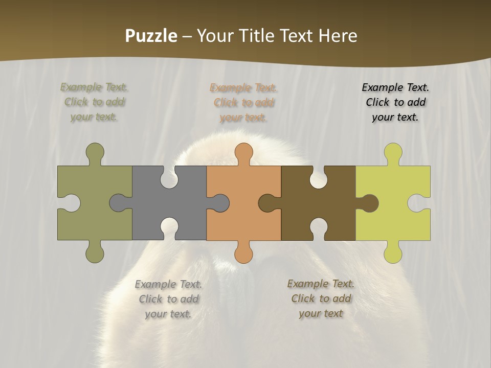 A Monkey Sitting On Top Of A Wooden Post PowerPoint Template