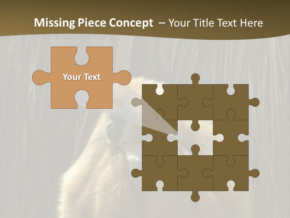 A Monkey Sitting On Top Of A Wooden Post PowerPoint Template