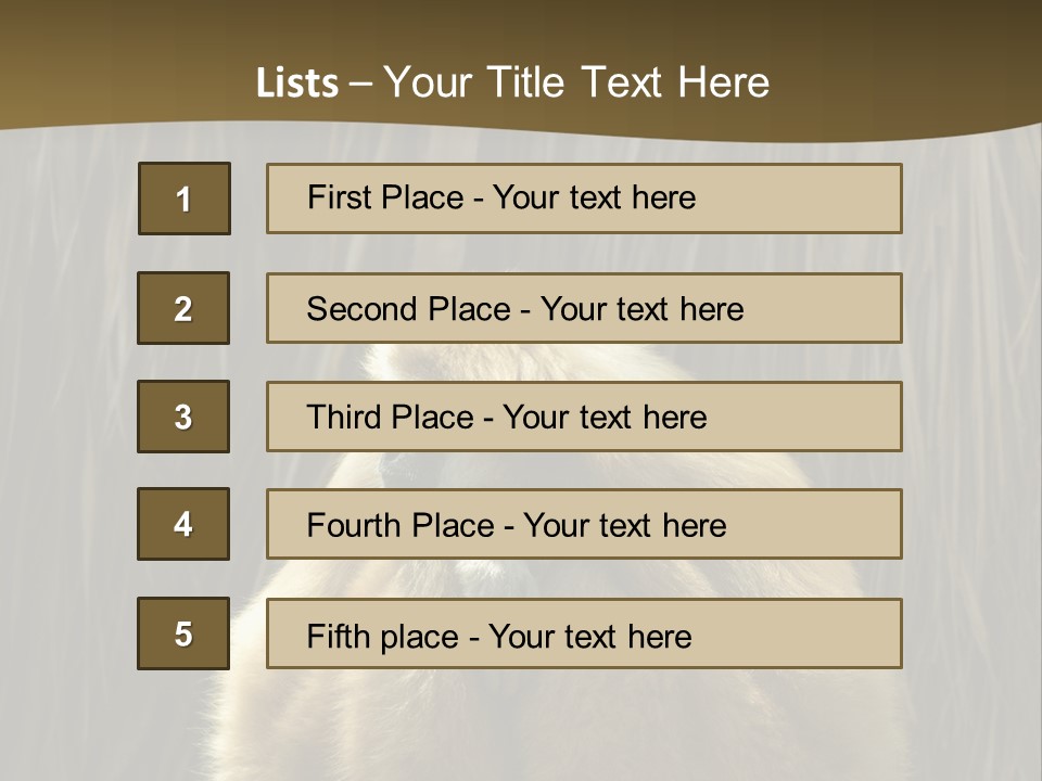 A Monkey Sitting On Top Of A Wooden Post PowerPoint Template