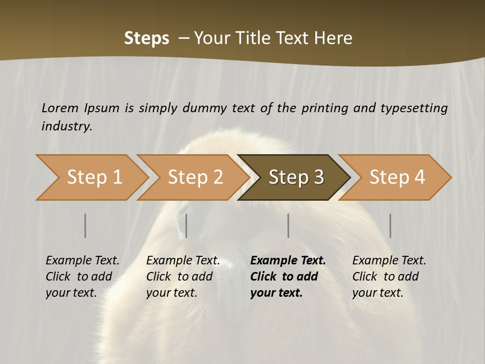 A Monkey Sitting On Top Of A Wooden Post PowerPoint Template
