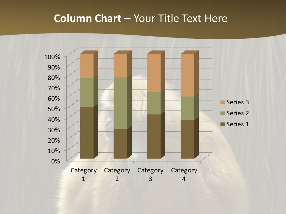 A Monkey Sitting On Top Of A Wooden Post PowerPoint Template