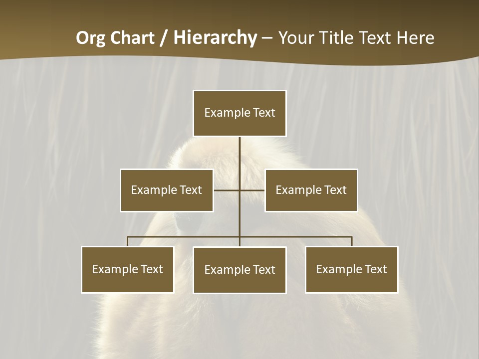 A Monkey Sitting On Top Of A Wooden Post PowerPoint Template
