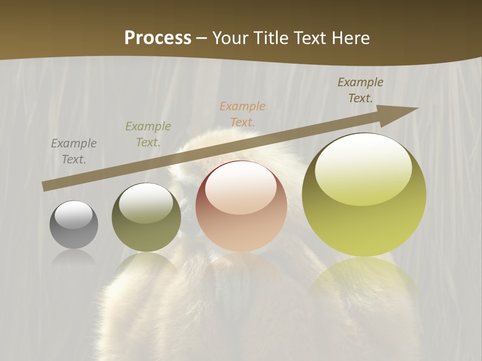 A Monkey Sitting On Top Of A Wooden Post PowerPoint Template