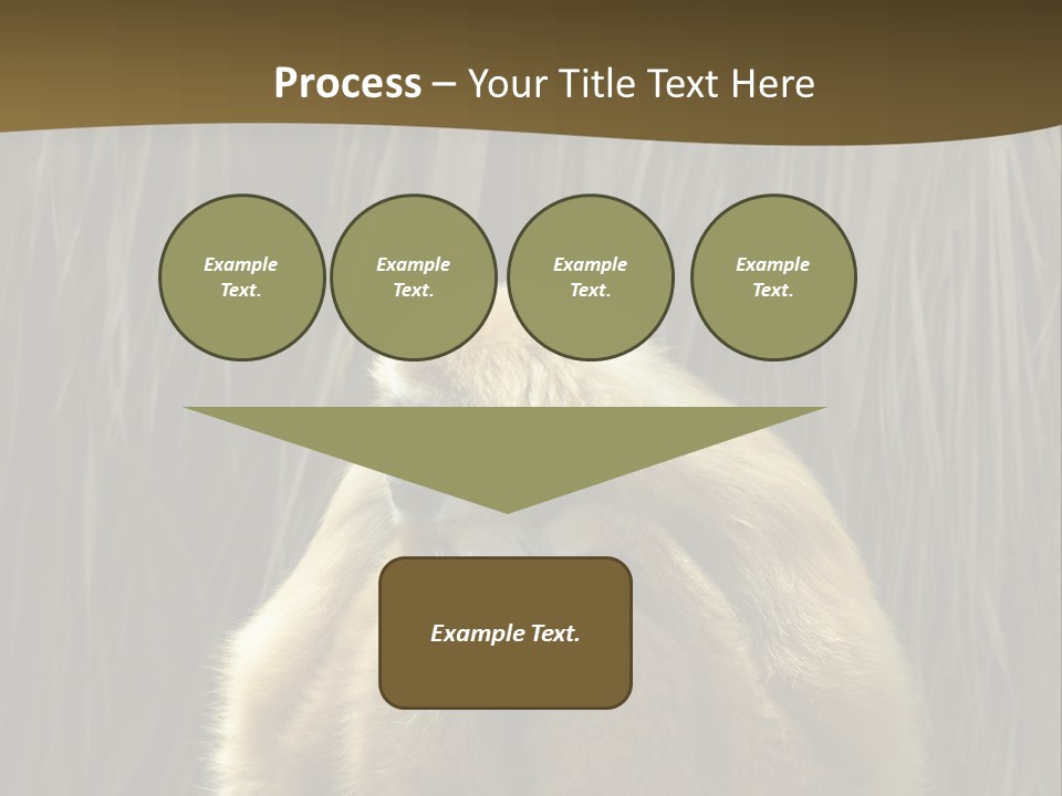 A Monkey Sitting On Top Of A Wooden Post PowerPoint Template
